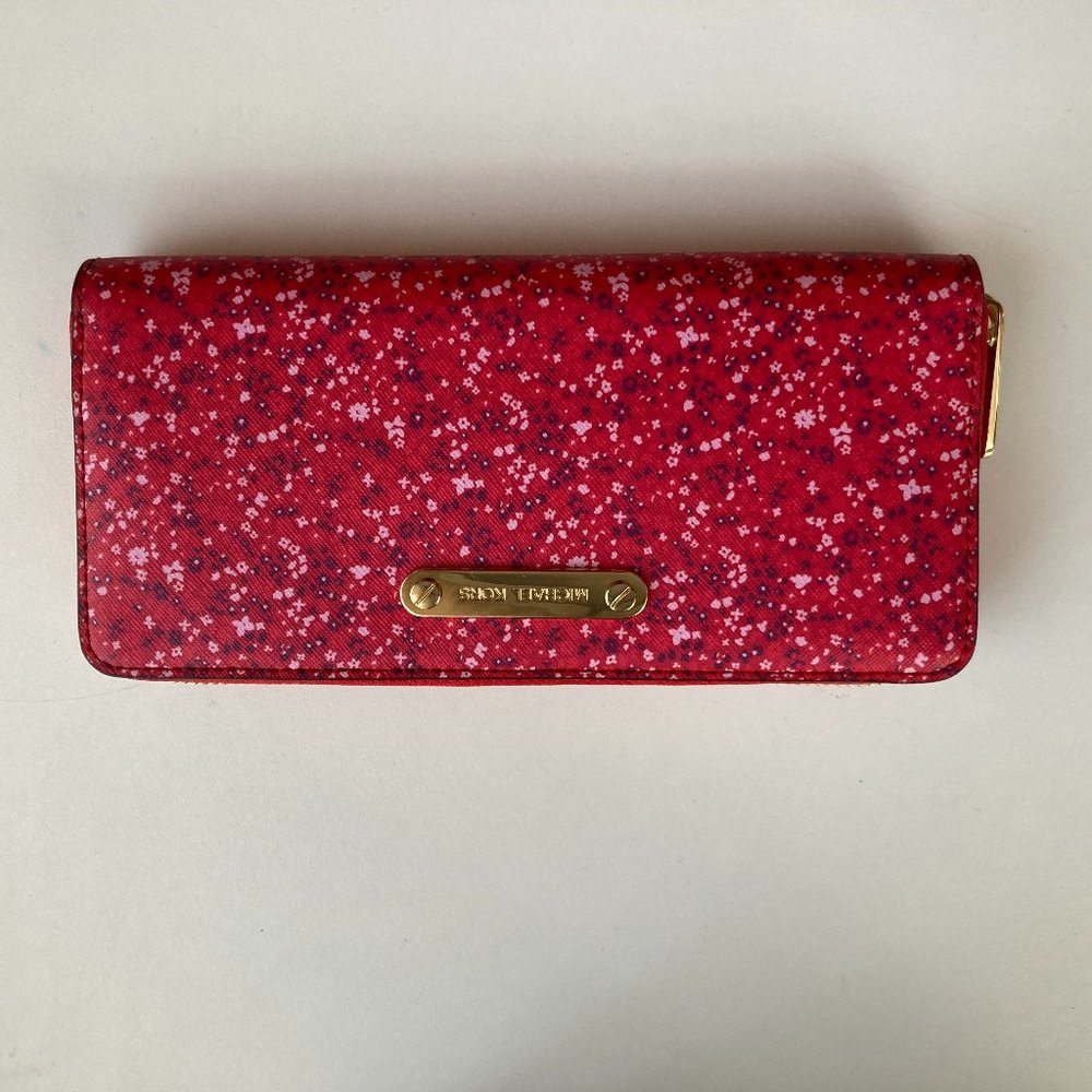 Michael Kors - Red floral wallet